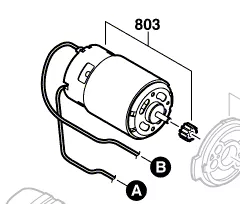 Moteur courant continu réf. 2 609 120 204 BOSCH